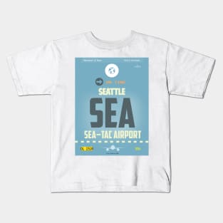 SEA Seattle airport code Kids T-Shirt